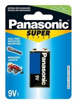 Ficha técnica e caractérísticas do produto Bateria Panasonic Comum 9V