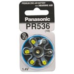 Ficha técnica e caractérísticas do produto Bateria Panasonic PR 536 Cart C/6 Unidades