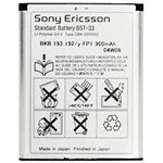 Ficha técnica e caractérísticas do produto Bateria para Celular Sony Ericsson BST33