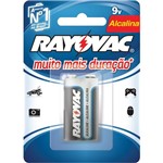 Ficha técnica e caractérísticas do produto Bateria Pilha Alcalina 9V Rayovac
