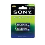 Bateria Pilha Alcalina Pequena AA com 2 Sony