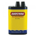 Ficha técnica e caractérísticas do produto Bateria Rayovac 941 6V High Power não Inclui Mercúrio 10943