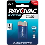 Ficha técnica e caractérísticas do produto Bateria Rayovac Alcalina 9 volts com 01