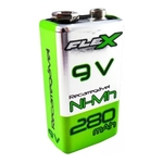 Ficha técnica e caractérísticas do produto Bateria Recarregável 9V 280MAH Ni-Mh Flex FX-9V28B1