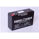 BATERIA SELADA GEL 6v 12ah ENERGY POWER - EP6-12 VRLA (AGM)