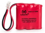 Ficha técnica e caractérísticas do produto Bateria Telefone Sem Fio 3.6V 300mAh Universal 3AAA MO-U125 - Mox