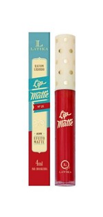 Ficha técnica e caractérísticas do produto Batom Líquido Lip Matte Latika no25 Vermelho