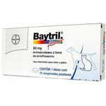Ficha técnica e caractérísticas do produto Baytril 50 Mg- 10 Comprimidos - Bayer