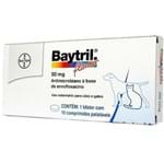 Ficha técnica e caractérísticas do produto Baytril 50 Mg- 10 Comprimidos