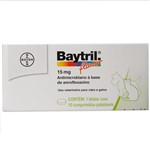 Ficha técnica e caractérísticas do produto BAYTRIL COMPRIMIDO 15mg - Bayer