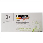 Ficha técnica e caractérísticas do produto BAYTRIL COMPRIMIDO 15mg