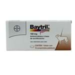 Ficha técnica e caractérísticas do produto Baytril Flavour 150mg 10 Comp Bayer Antibiótico Cães