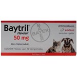Ficha técnica e caractérísticas do produto Baytril Flavour 50 Mg 10 Cpr