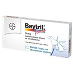 Ficha técnica e caractérísticas do produto Baytril Flavour 50 Mg - Bayer