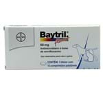 Ficha técnica e caractérísticas do produto Baytril Flavour 50mg 10 Comprimidos Bayer Antibiótico Cães e Gatos