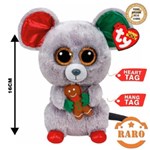 Ficha técnica e caractérísticas do produto Beanie Boos Coleção Pelúcia Boos Ty Mac o Rato 16cm