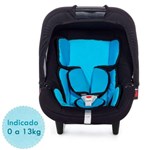 Ficha técnica e caractérísticas do produto Bebê Conforto Protek Baby G0+ Preto/Azul Piscina