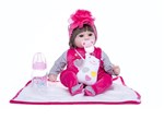 Ficha técnica e caractérísticas do produto Bebê Reborn 45 Cm Silicone Realista Baby Fashion