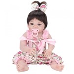 Ficha técnica e caractérísticas do produto Bebe Reborn Laura Baby Pink Flower - Laura Doll