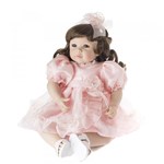 Ficha técnica e caractérísticas do produto Bebe Reborn Laura Doll Pink Rose