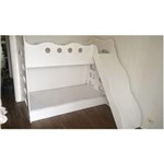 Ficha técnica e caractérísticas do produto Beliche Infantil Branco com Escorregador 150x70 - Branco