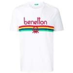 Ficha técnica e caractérísticas do produto Benetton Camiseta com Logo Bordado - BRANCO