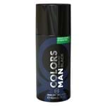 Ficha técnica e caractérísticas do produto Benetton Colors Man Black Masculino Desodorante Spray 150ml