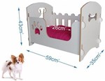 Ficha técnica e caractérísticas do produto Berço de Luxo para Cães e Gatos - Rosa - Chocmaster
