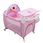 Ficha técnica e caractérísticas do produto Berço Desmontável Baby Style Luxo em Alumínio 920346 - Rosa