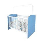 Ficha técnica e caractérísticas do produto Berço Minicama Infantil Completa Móveis - Azul Claro