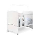 Ficha técnica e caractérísticas do produto Berço que Vira Mini Cama Certificado Pelo Inmetro Pérola Branco - PN Baby
