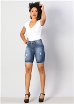 Ficha técnica e caractérísticas do produto Bermuda Jeans Feminina Push UP - 249825 - Sawary