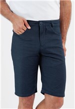 Ficha técnica e caractérísticas do produto Bermuda Jeans Maquinetado Slim 5 Bolsos - Traymon