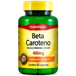 Ficha técnica e caractérísticas do produto Beta Caroteno - 400mg - 60 Cápsulas - Maxinutri