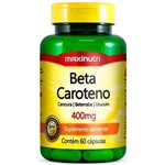 Ficha técnica e caractérísticas do produto Beta Caroteno 400mg Maxinutri 60 Cápsulas