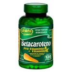 Ficha técnica e caractérísticas do produto Beta Caroteno (500mg) 120 Cápsulas Vegetarianas - Unilife