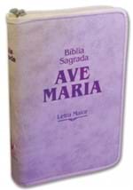 Ficha técnica e caractérísticas do produto Bíblia Ave Maria - Strike Capa Rosa - Letra Maior