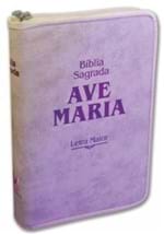 Ficha técnica e caractérísticas do produto Bíblia Ave Maria - Strike Rosa Letra Maior
