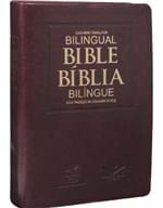 Ficha técnica e caractérísticas do produto Bíblia Bilíngue - Português / Inglês - Capa Luxo Marrom