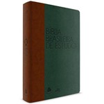 Bíblia Brasileira de Estudo | Almeida Século 21 | Emborrachada | Luxo | Verde/Marrom