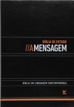 Ficha técnica e caractérísticas do produto Bíblia de Estudo a Mensagem - Capa de Luxo Preta - Vida