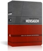 Ficha técnica e caractérísticas do produto Biblia de Estudo a Mensagem Capa Luxo Cinza e Vermelho - Vida - 1