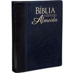 Ficha técnica e caractérísticas do produto Bíblia de Estudo Almeida Preta e Azul