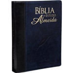 Ficha técnica e caractérísticas do produto Biblia de Estudo Almeida Ra - Capa Luxo - Azul e Preta