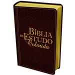 Ficha técnica e caractérísticas do produto Bíblia de Estudo Colorida Letra Grande NVI Vinho