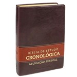 Ficha técnica e caractérísticas do produto Bíblia de Estudo Cronológica Aplicação Pessoal Tarja Marrom - Cpad