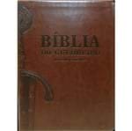Ficha técnica e caractérísticas do produto Bíblia de Estudo do Guerreiro Marrom Café
