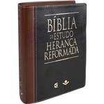 Ficha técnica e caractérísticas do produto Bíblia de Estudo Herança Reformada - Preto e Marrom - Sbb