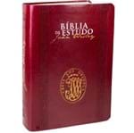 Ficha técnica e caractérísticas do produto Bíblia De Estudo John Wesley Vinho