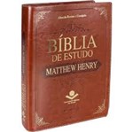 Ficha técnica e caractérísticas do produto Bíblia de Estudo Matthew Henry Almeida Revista e Corrigida Marrom - Sbb